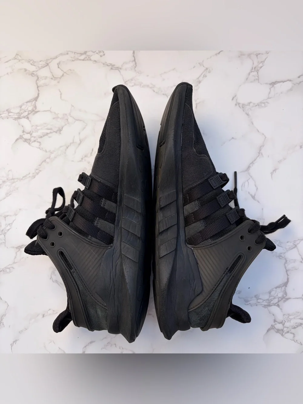 Adidas EQT Support Adv/91-16 Triple Black Athletic Shoes Men’s Size 12